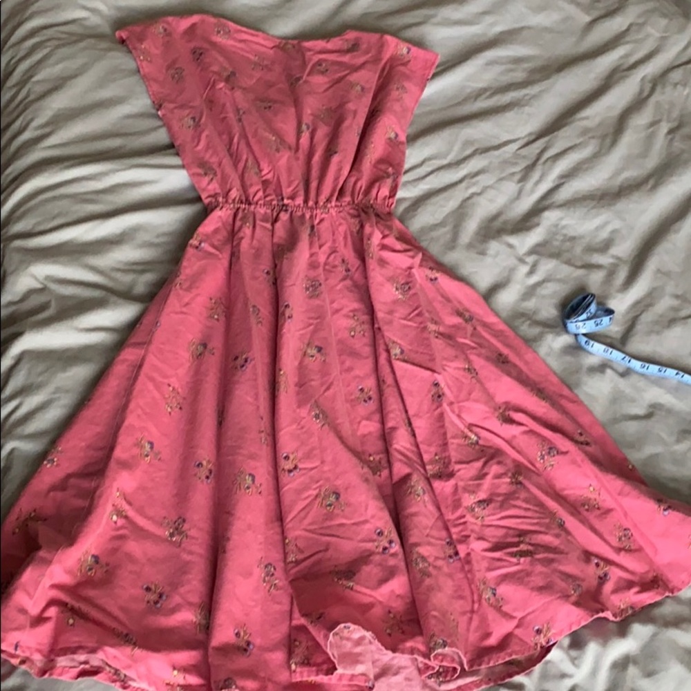 Pink Vintage Simple Dress - Picture 5 of 14